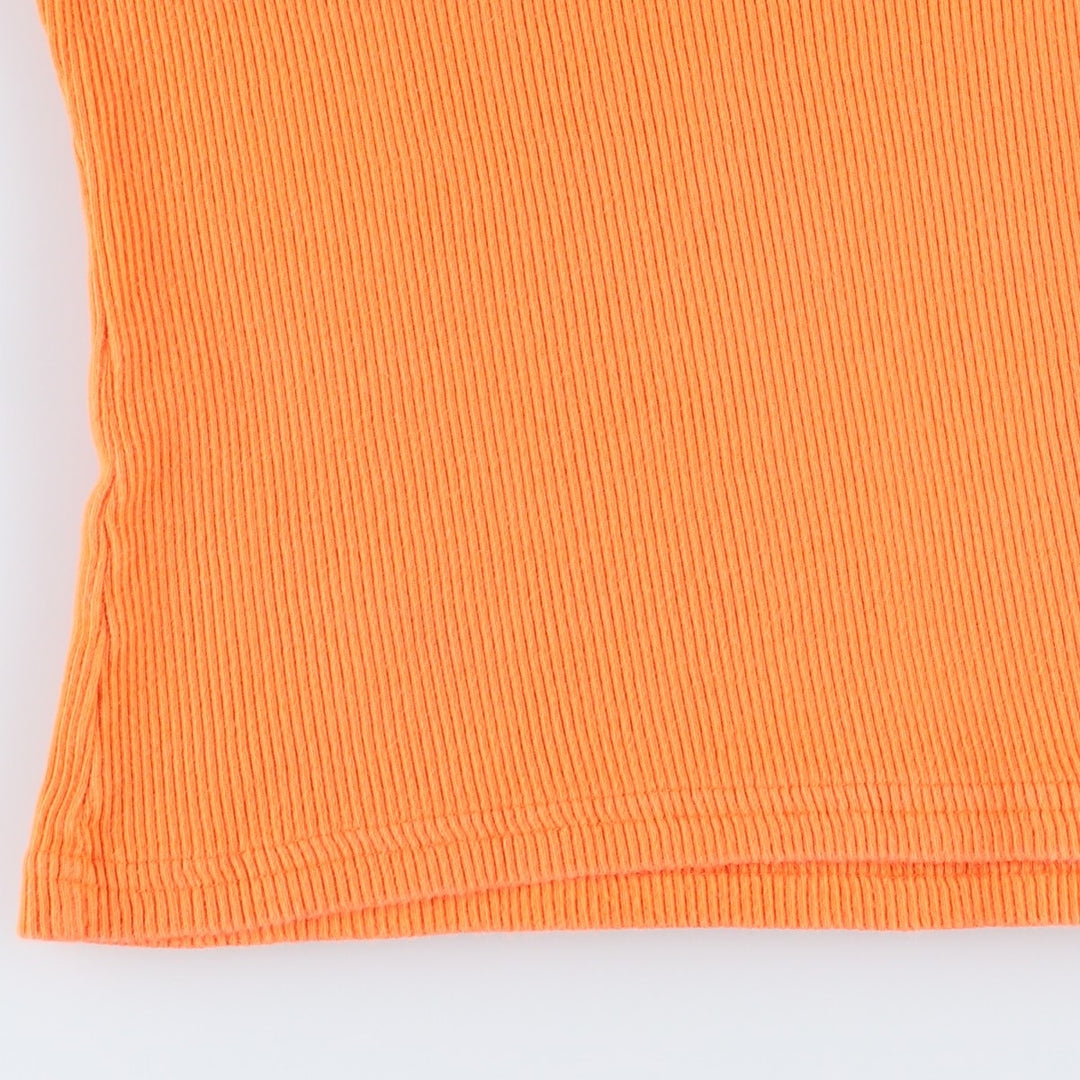 2000'S Harley-Davidson Slit Neck Motorcycle Tank Top, Made in USA, Women's Size M (approx.) cotton orange type Vintage Second Hand