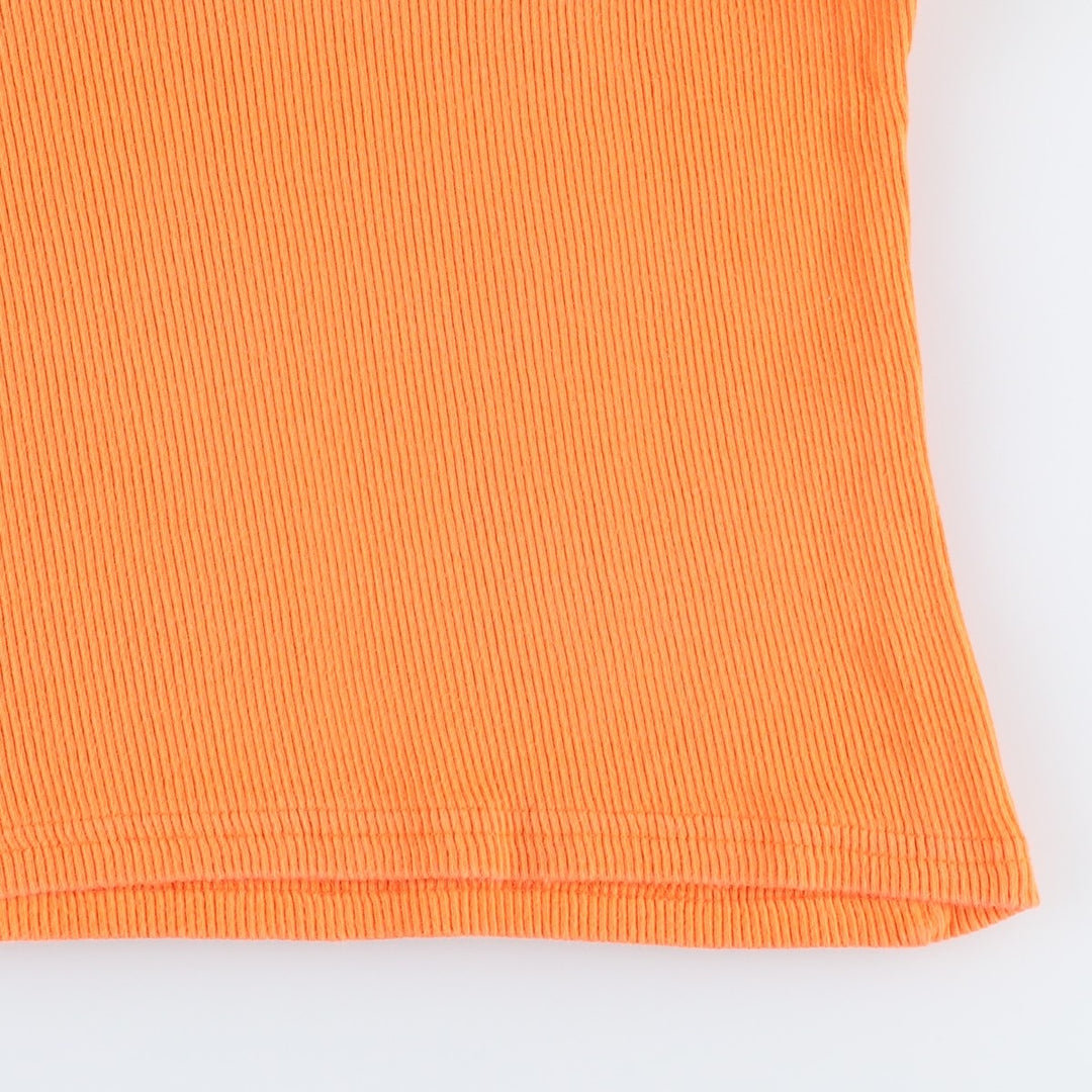 2000'S Harley-Davidson Slit Neck Motorcycle Tank Top, Made in USA, Women's Size M (approx.) cotton orange type Vintage Second Hand