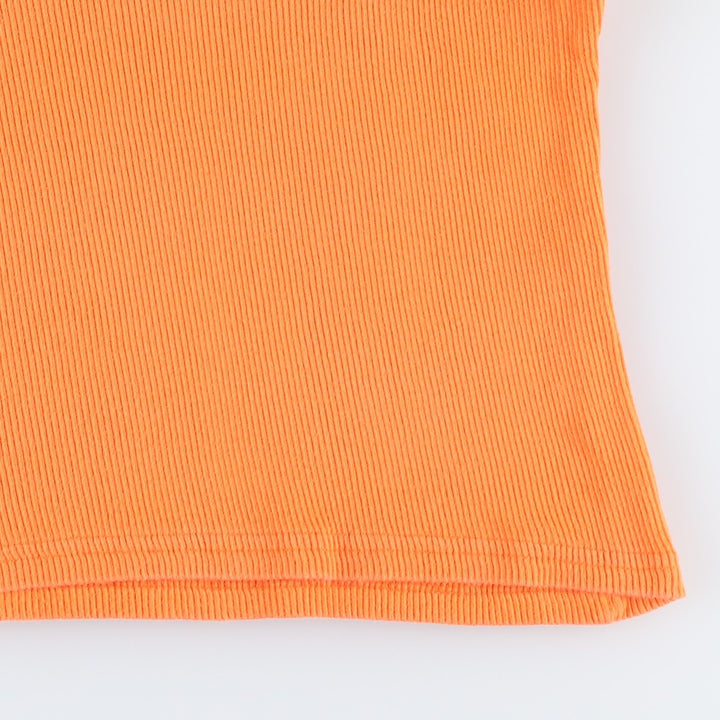 2000'S Harley-Davidson Slit Neck Motorcycle Tank Top, Made in USA, Women's Size M (approx.) cotton orange type Vintage Second Hand