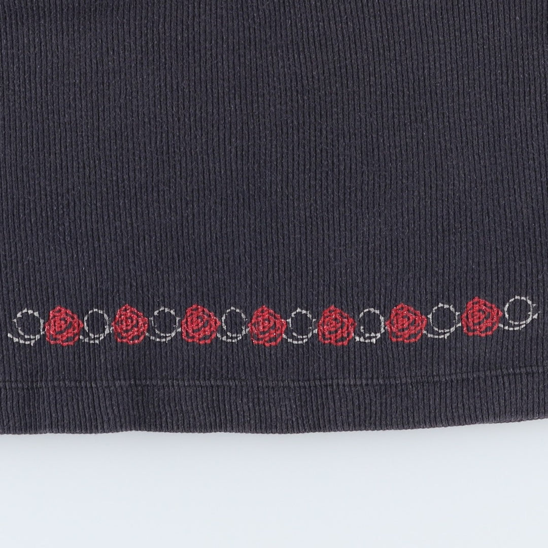 2000'S Harley-Davidson Lace-Up Cropped Motorcycle Tank Top (Women's Size S) cotton black type Vintage Second Hand