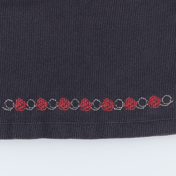 2000'S Harley-Davidson Lace-Up Cropped Motorcycle Tank Top (Women's Size S) cotton black type Vintage Second Hand