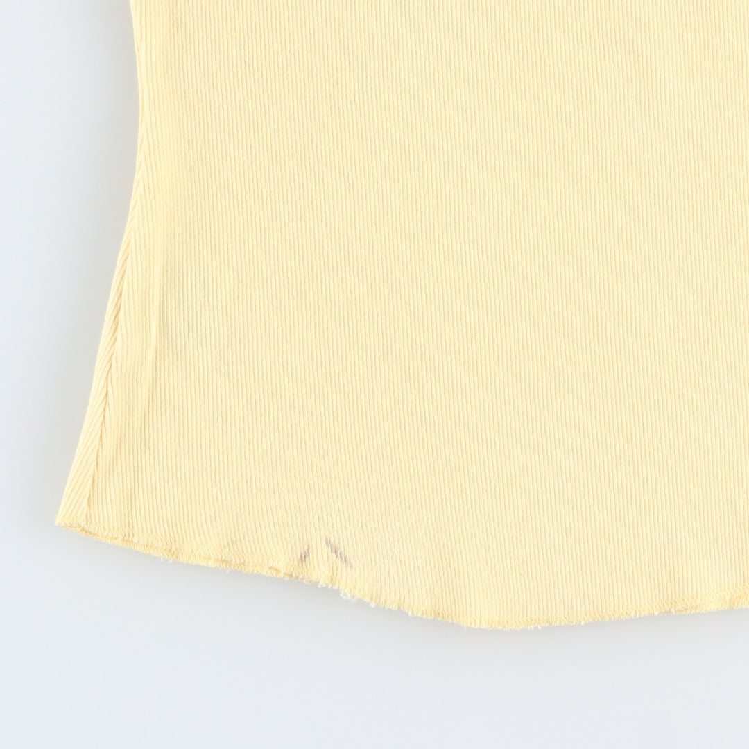 Harley-Davidson Studded Motorcycle Tank Top, Made in USA, Women's Size M (approx.) cotton yellow type Vintage Second Hand