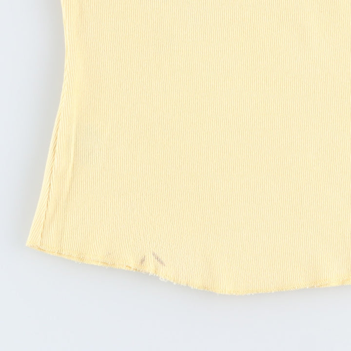 Harley-Davidson Studded Motorcycle Tank Top, Made in USA, Women's Size M (approx.) cotton yellow type Vintage Second Hand