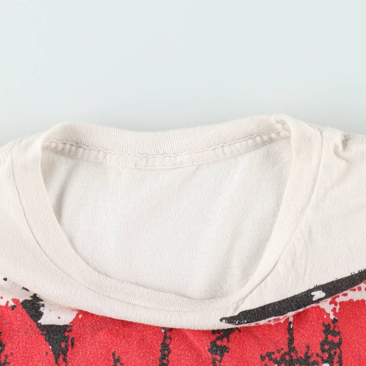 2000'S RANCID Large Print Cut-Off Tank Top, Women's Size L (approx.) unclear pale white type Vintage Second Hand
