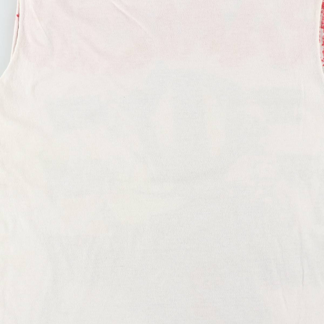 2000'S RANCID Large Print Cut-Off Tank Top, Women's Size L (approx.) unclear pale white type Vintage Second Hand