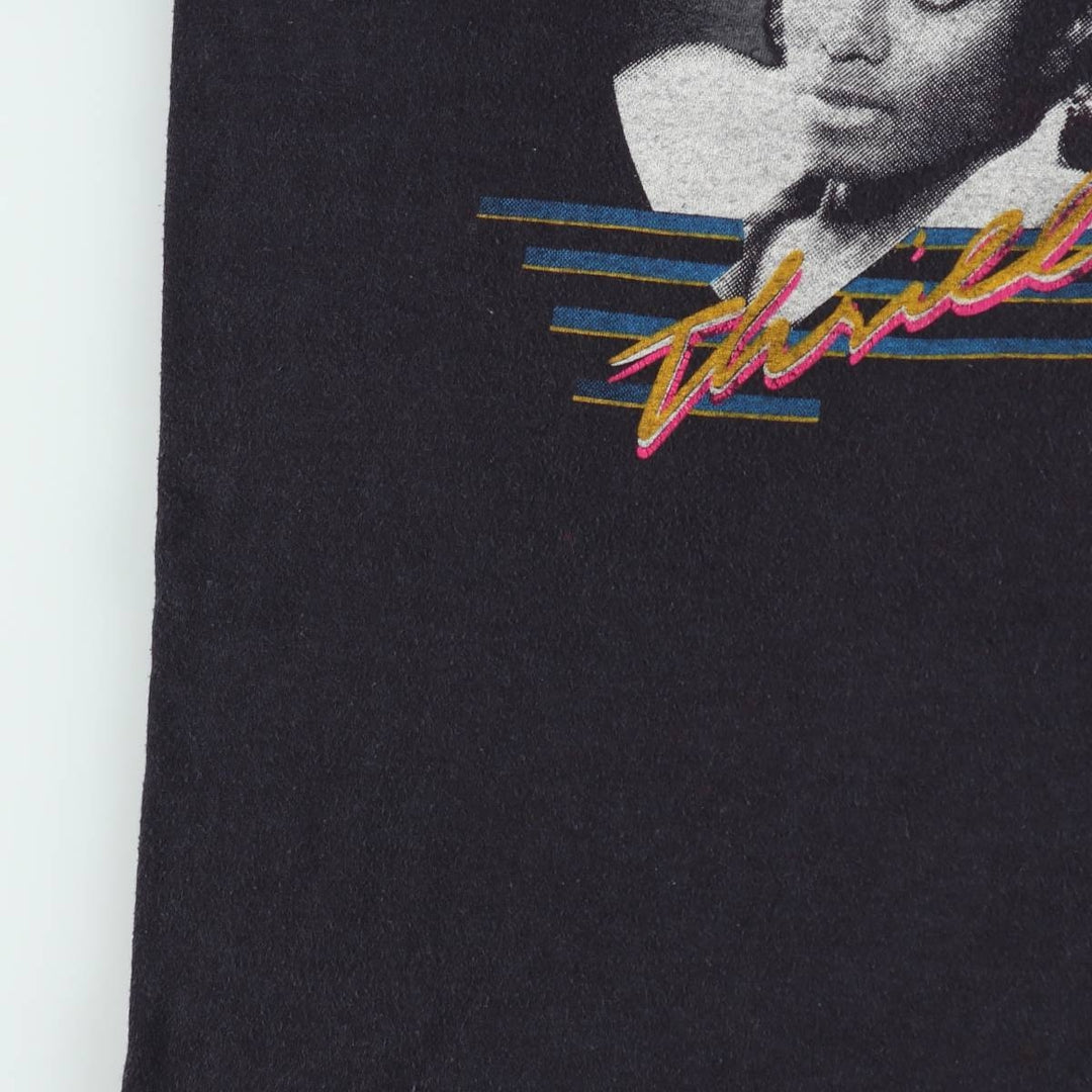 80s-90'S Anvil Michael Jackson Tank Top, Made in USA, Women's Size L (Equivalent), Vintage polyester black type Vintage Second Hand