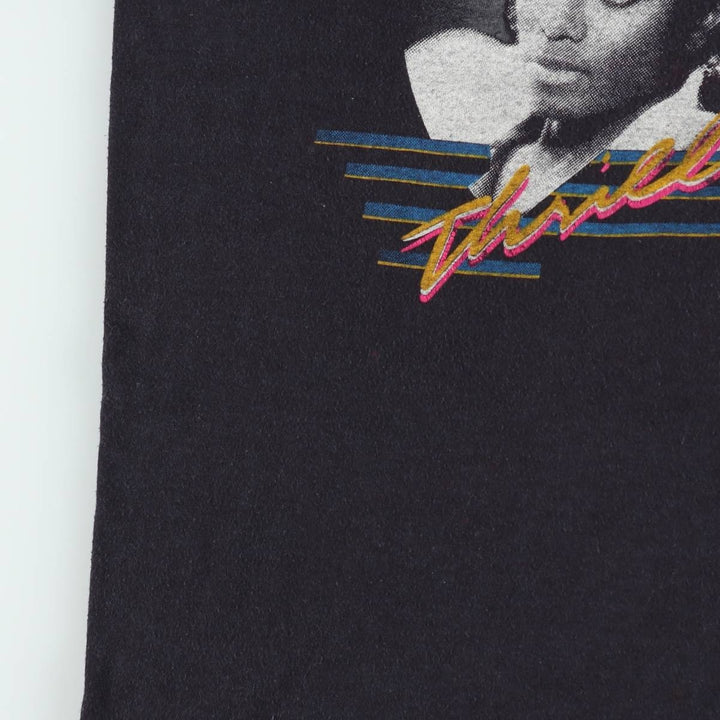 80s-90'S Anvil Michael Jackson Tank Top, Made in USA, Women's Size L (Equivalent), Vintage polyester black type Vintage Second Hand