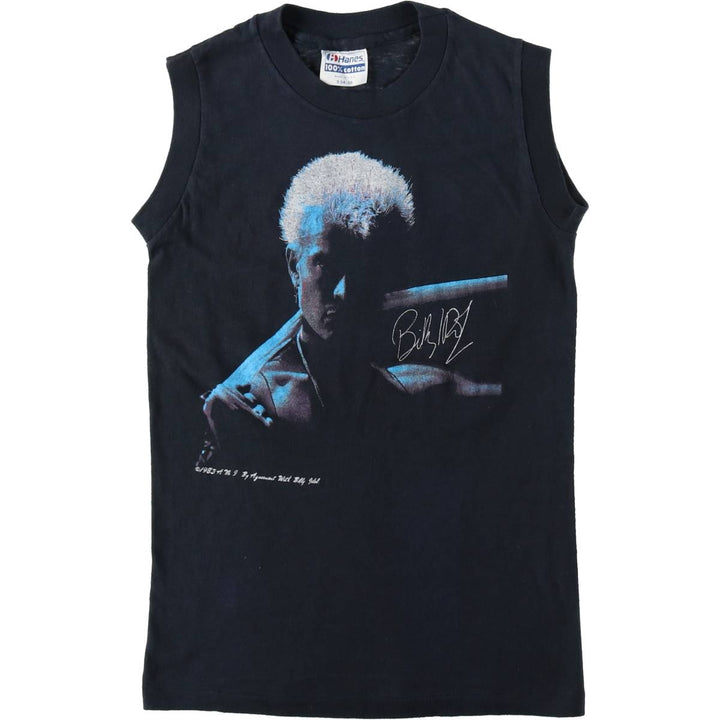 80'S Hanes BILLY IDOL Tank Top, Made in USA, Men's Size S (Equivalent), Vintage cotton black type Vintage Second Hand