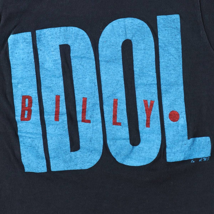 80'S Hanes BILLY IDOL Tank Top, Made in USA, Men's Size S (Equivalent), Vintage cotton black type Vintage Second Hand