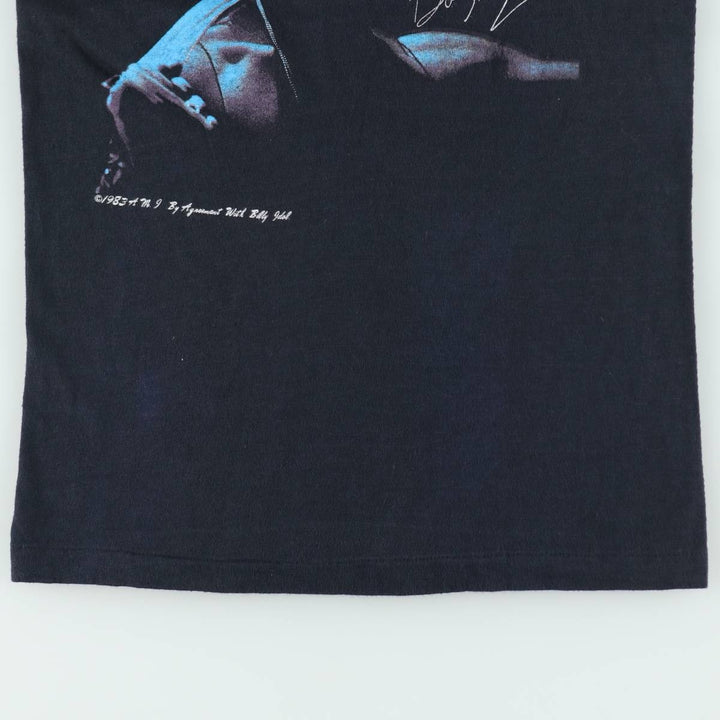 80'S Hanes BILLY IDOL Tank Top, Made in USA, Men's Size S (Equivalent), Vintage cotton black type Vintage Second Hand