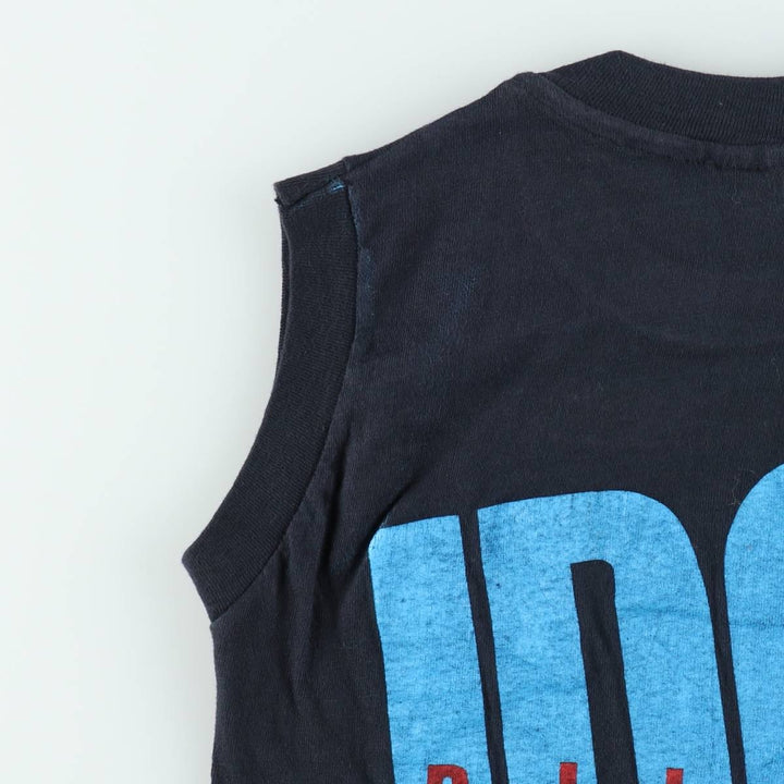 80'S Hanes BILLY IDOL Tank Top, Made in USA, Men's Size S (Equivalent), Vintage cotton black type Vintage Second Hand