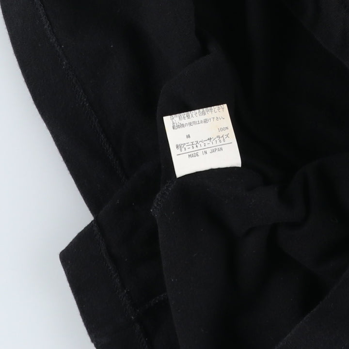 agnes b. HOMME short-sleeved T-shirt, men's size S (approx.) cotton black type Vintage Second Hand