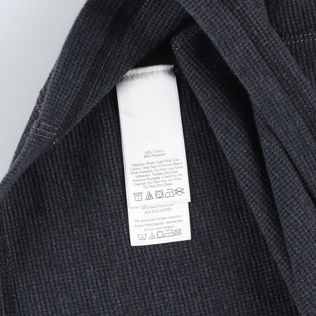 Eddie Bauer Thermal Long-Sleeve T-Shirt, Men's Size L (approx.) cotton black type Vintage Second Hand