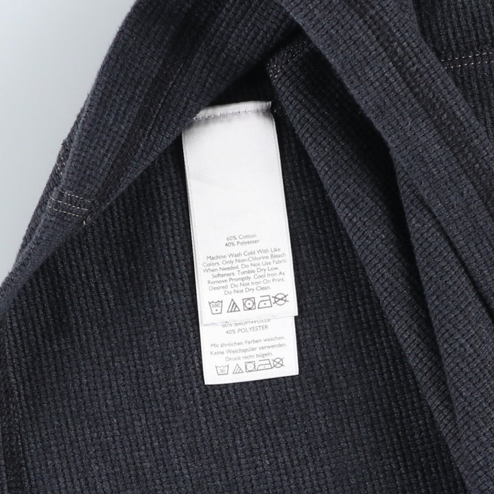 Eddie Bauer Thermal Long-Sleeve T-Shirt, Men's Size L (approx.) cotton black type Vintage Second Hand