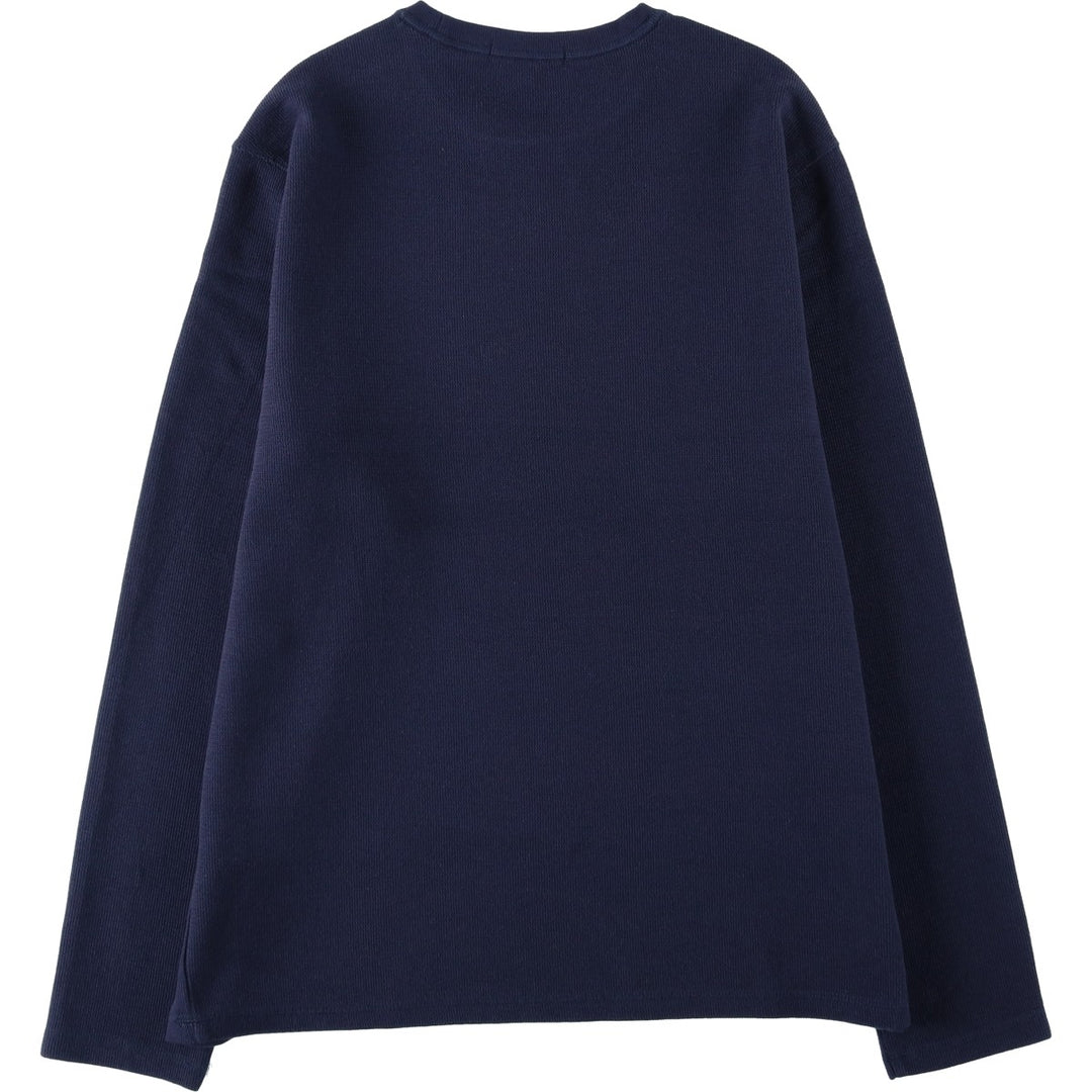 Banana Republic Thermal Long T-Shirt, Men's Size M cotton navy blue type Vintage Second Hand