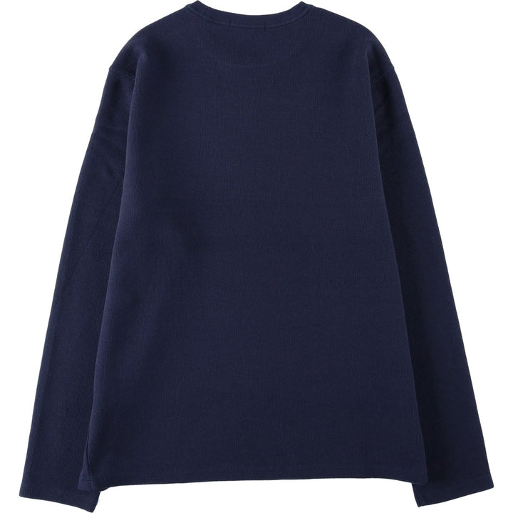 Banana Republic Thermal Long T-Shirt, Men's Size M cotton navy blue type Vintage Second Hand