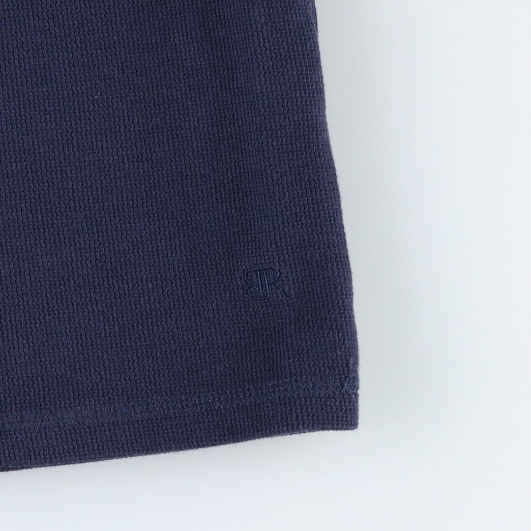 Banana Republic Thermal Long T-Shirt, Men's Size M cotton navy blue type Vintage Second Hand