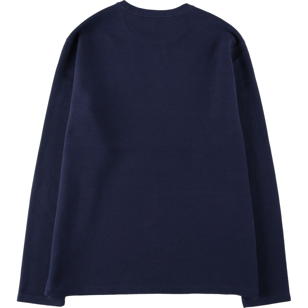 Banana Republic Thermal Long T-Shirt, Men's Size L cotton navy blue type Vintage Second Hand