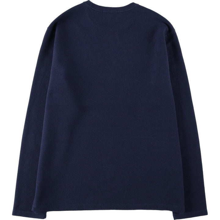 Banana Republic Thermal Long T-Shirt, Men's Size L cotton navy blue type Vintage Second Hand