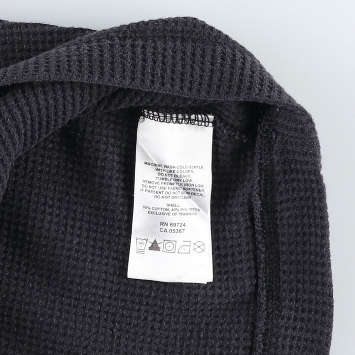 Columbia OMNI-WICK Thermal Long-Sleeve T-Shirt, Men's Size L (approx.) cotton black type Vintage Second Hand
