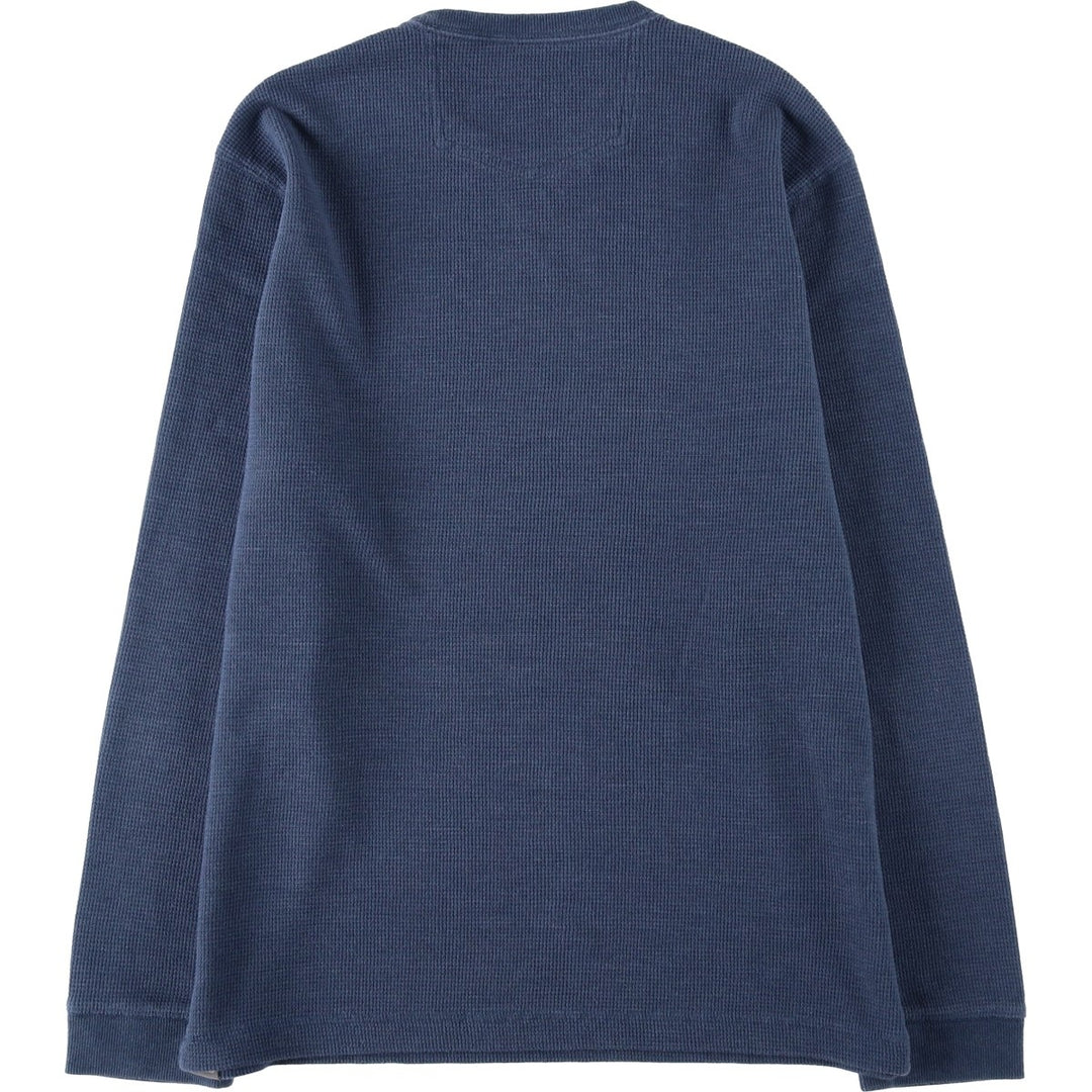 Eddie Bauer Thermal Long-Sleeve T-Shirt, Men's Size M cotton navy blue type Vintage Second Hand