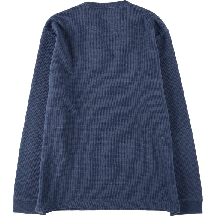 Eddie Bauer Thermal Long-Sleeve T-Shirt, Men's Size M cotton navy blue type Vintage Second Hand