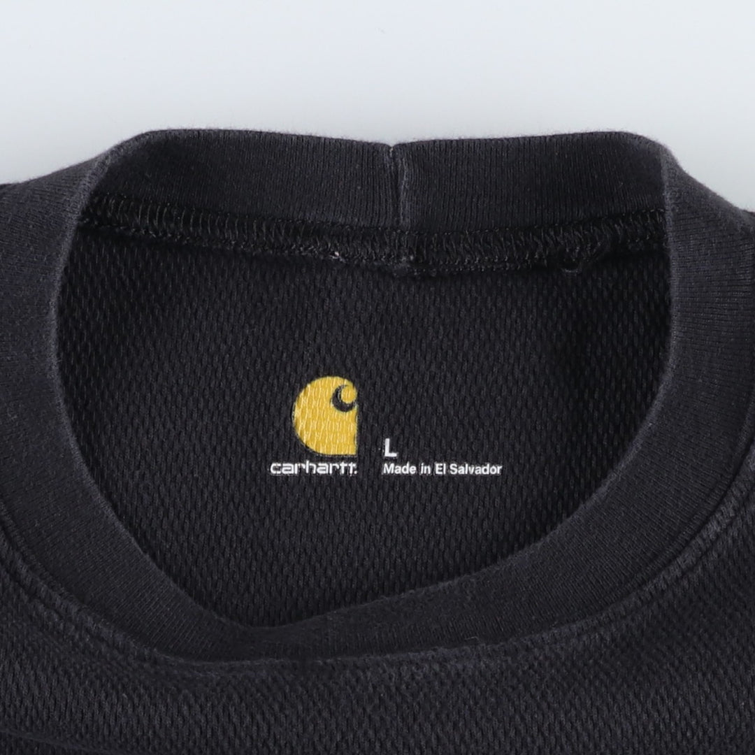 Carhartt Thermal Long T-shirt, Men's Size L cotton black type Vintage Second Hand