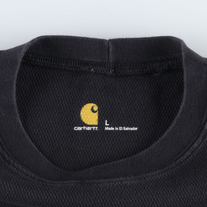 Carhartt Thermal Long T-shirt, Men's Size L cotton black type Vintage Second Hand