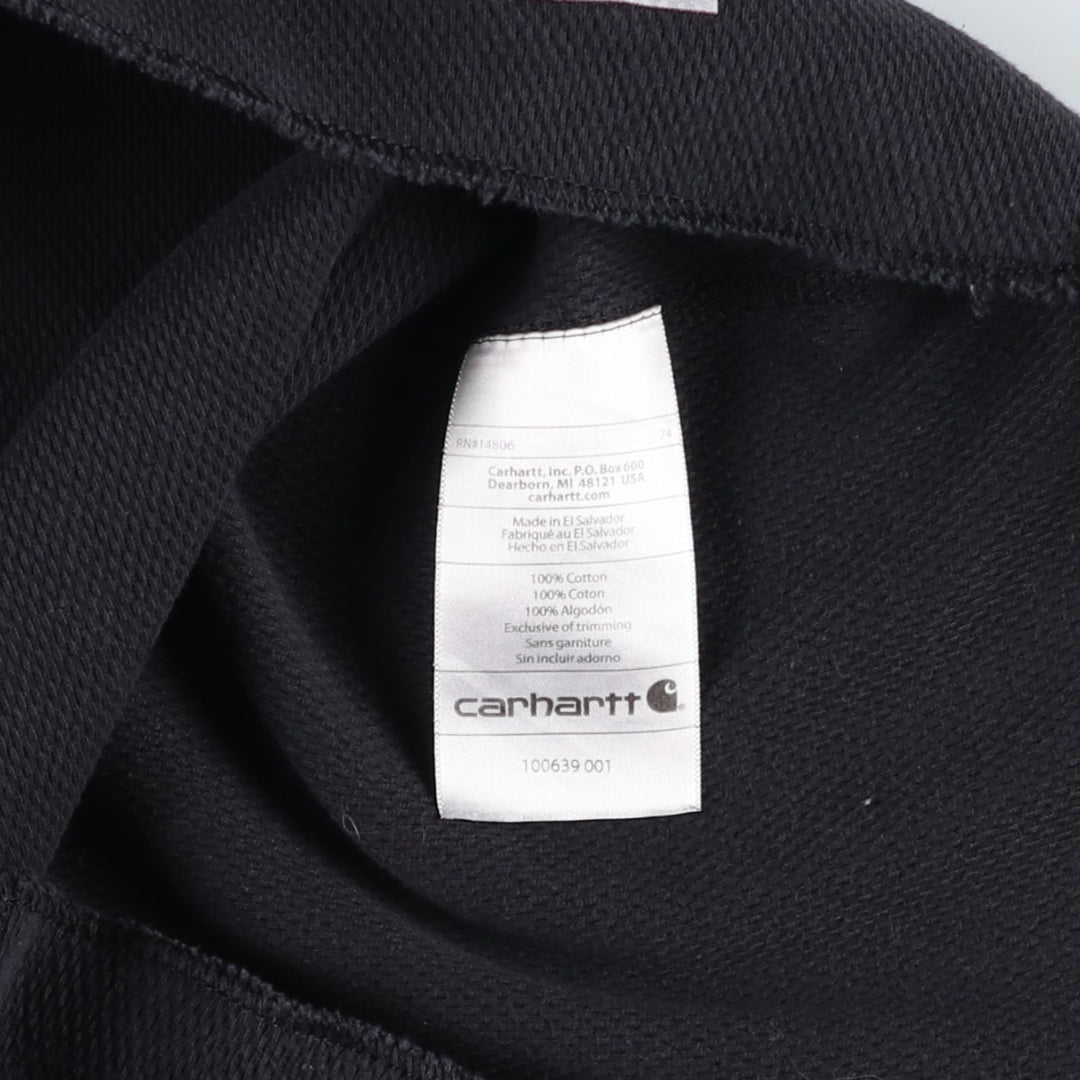 Carhartt Thermal Long T-shirt, Men's Size L cotton black type Vintage Second Hand