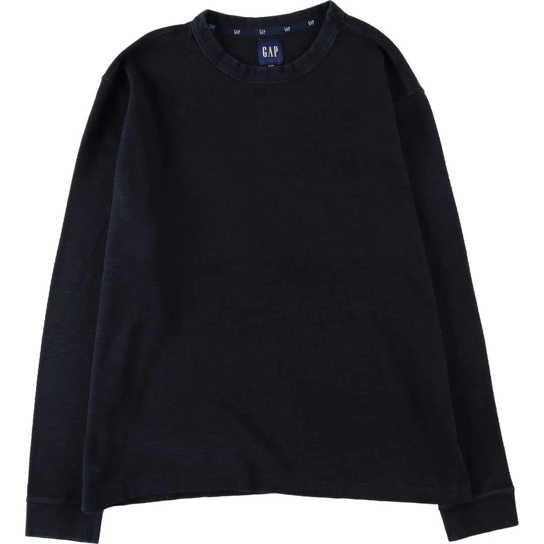 GAP Thermallon T-shirt, Honeycomb, Men's XL cotton navy blue type Vintage Second Hand