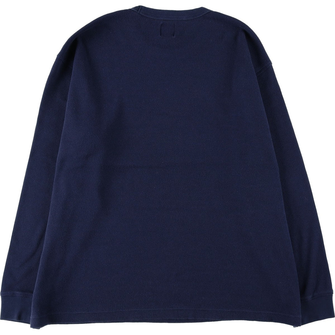 GAP Thermal Long T-Shirt, Men's Size XL cotton navy blue type Vintage Second Hand
