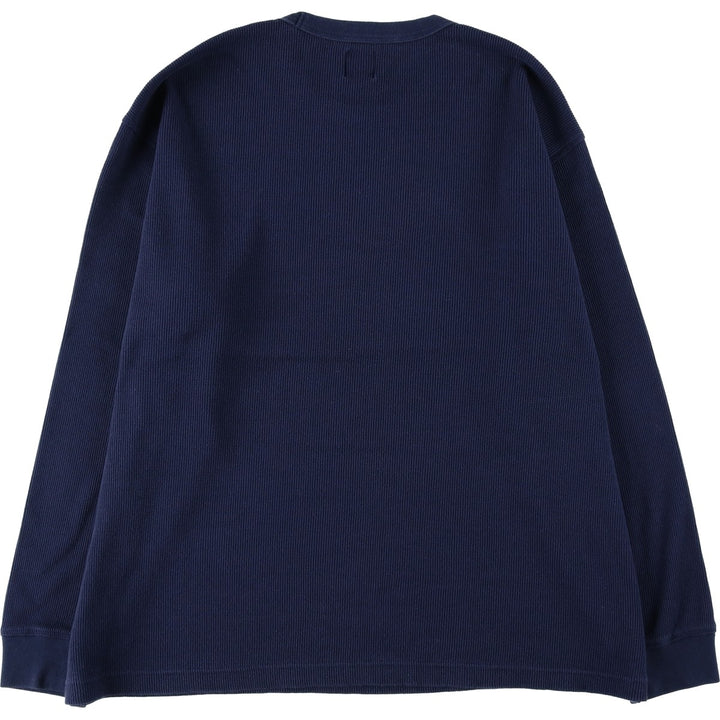GAP Thermal Long T-Shirt, Men's Size XL cotton navy blue type Vintage Second Hand