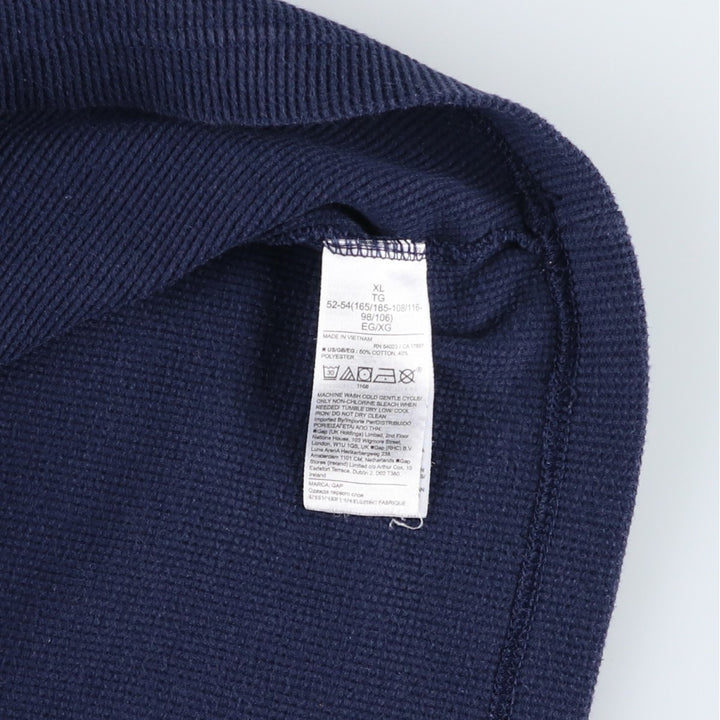 GAP Thermal Long T-Shirt, Men's Size XL cotton navy blue type Vintage Second Hand