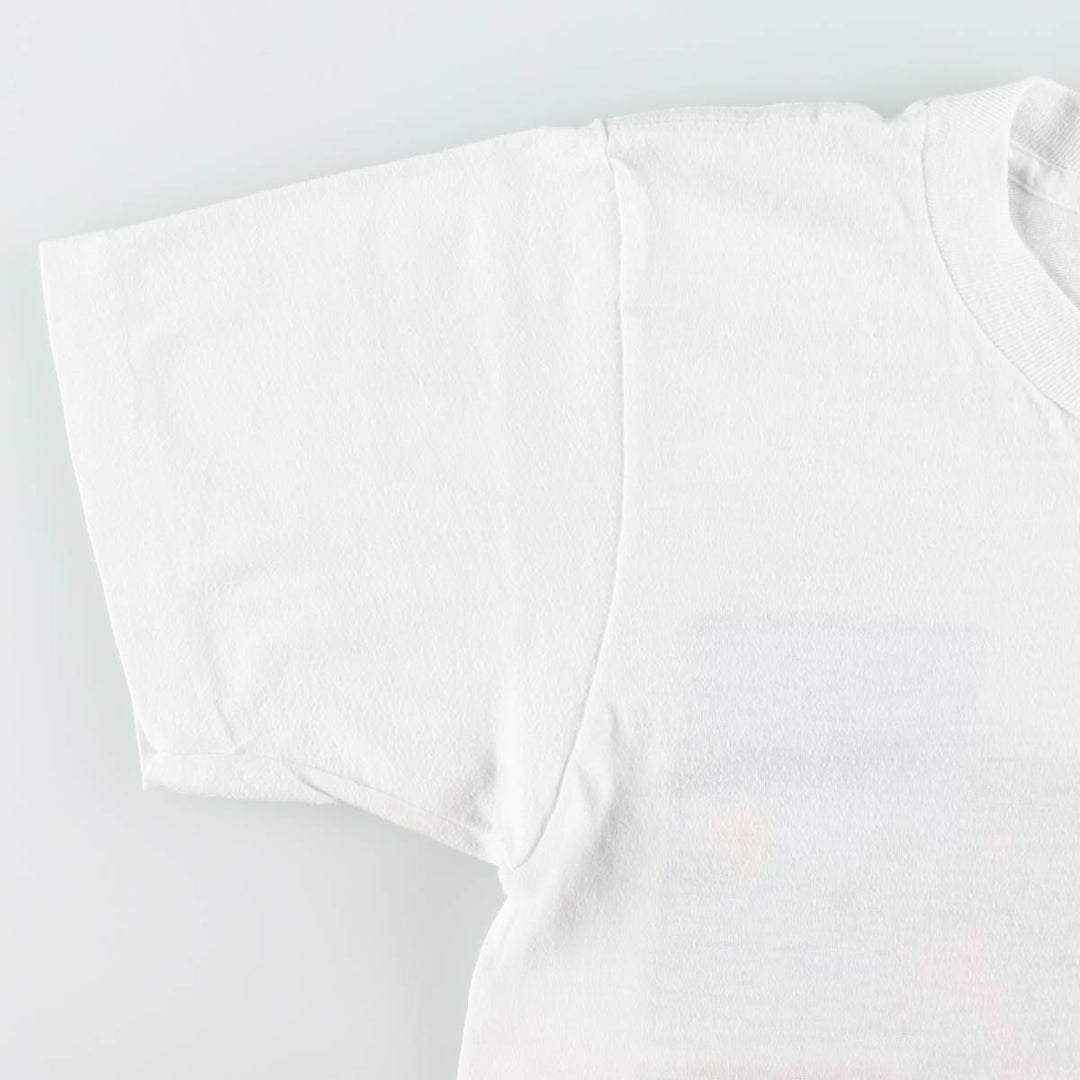 80'S Ocean Pacific Blue Tag Surf Skate T-Shirt, Made in USA, Women's XL Equivalent, Vintage cotton white type Vintage Second Hand