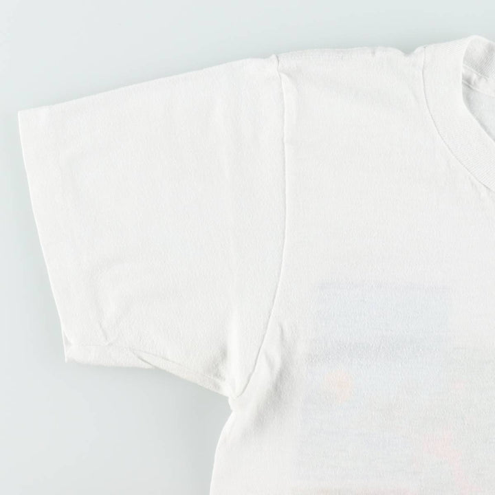80'S Ocean Pacific Blue Tag Surf Skate T-Shirt, Made in USA, Women's XL Equivalent, Vintage cotton white type Vintage Second Hand