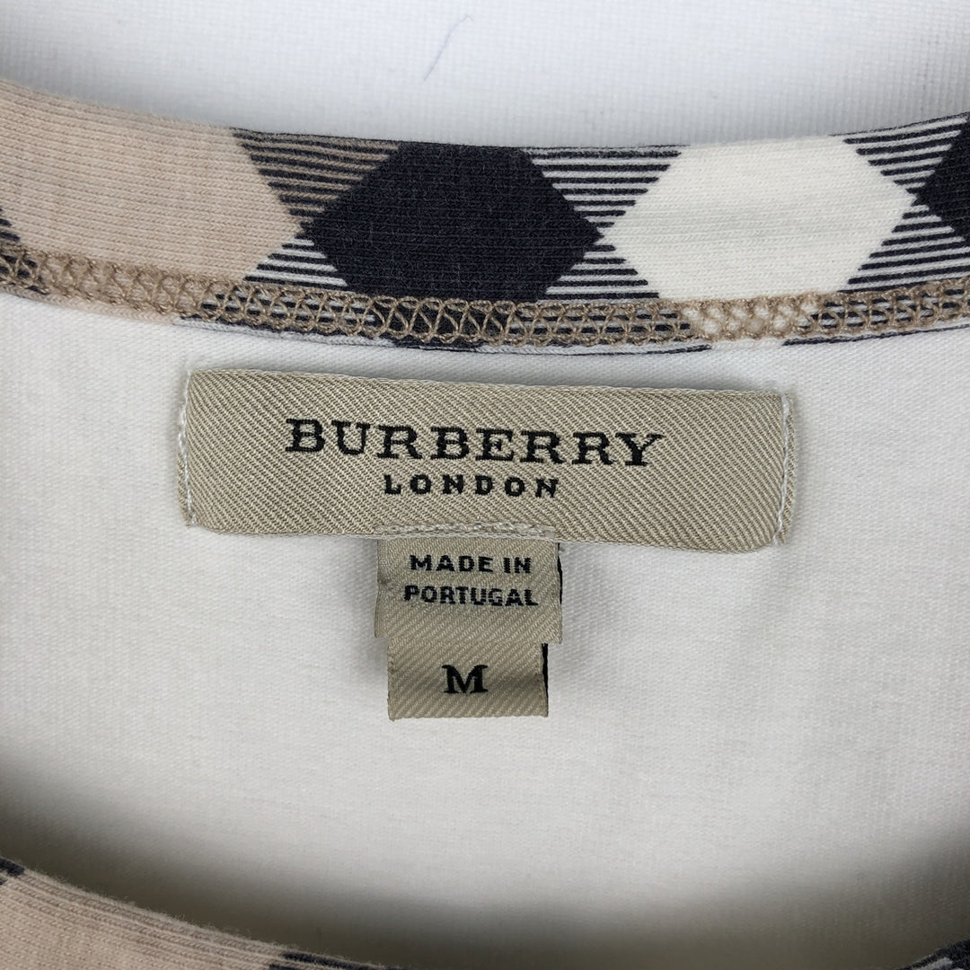 Burberry's BURBERRY LONDON short-sleeved T-shirt, women's size M (approx.) cotton white type Vintage Second Hand