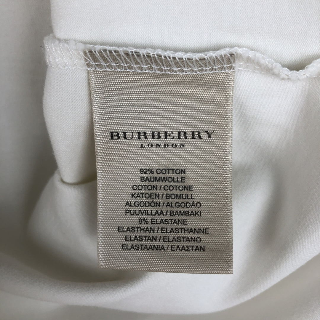 Burberry's BURBERRY LONDON short-sleeved T-shirt, women's size M (approx.) cotton white type Vintage Second Hand