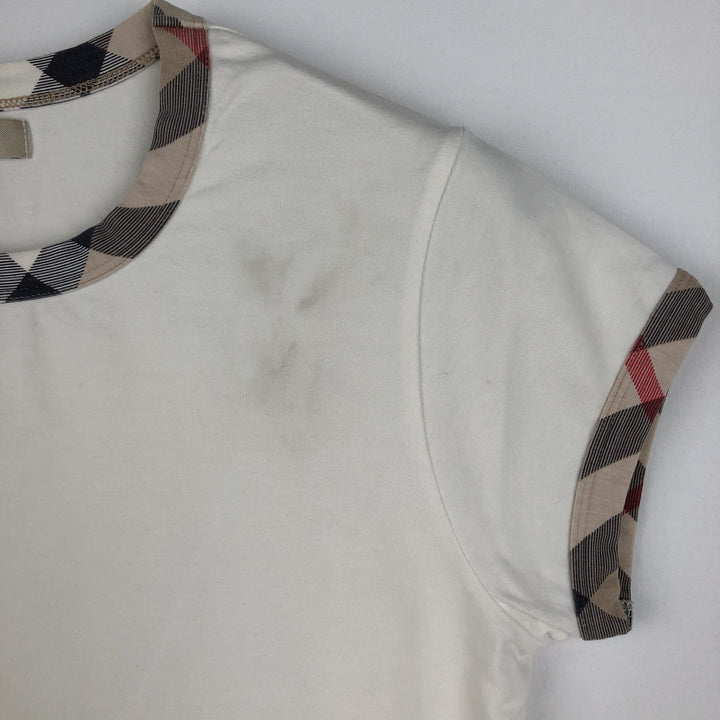 Burberry's BURBERRY LONDON short-sleeved T-shirt, women's size M (approx.) cotton white type Vintage Second Hand