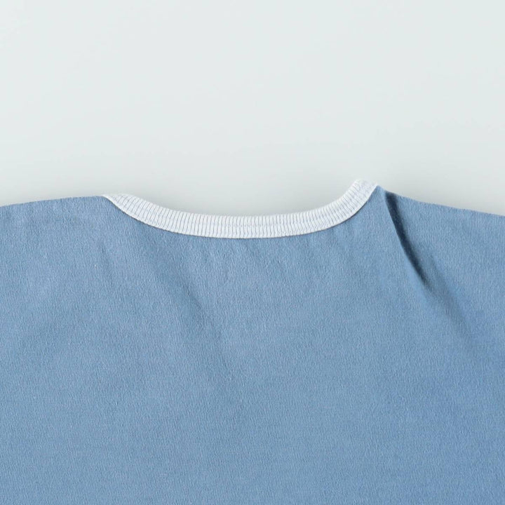 Giorgio Armani ARMANI EXCHANGE Short-Sleeve Logo T-Shirt, Made in USA, Women's Size S (approx.) cotton Blue type light blue Vintage Second Hand