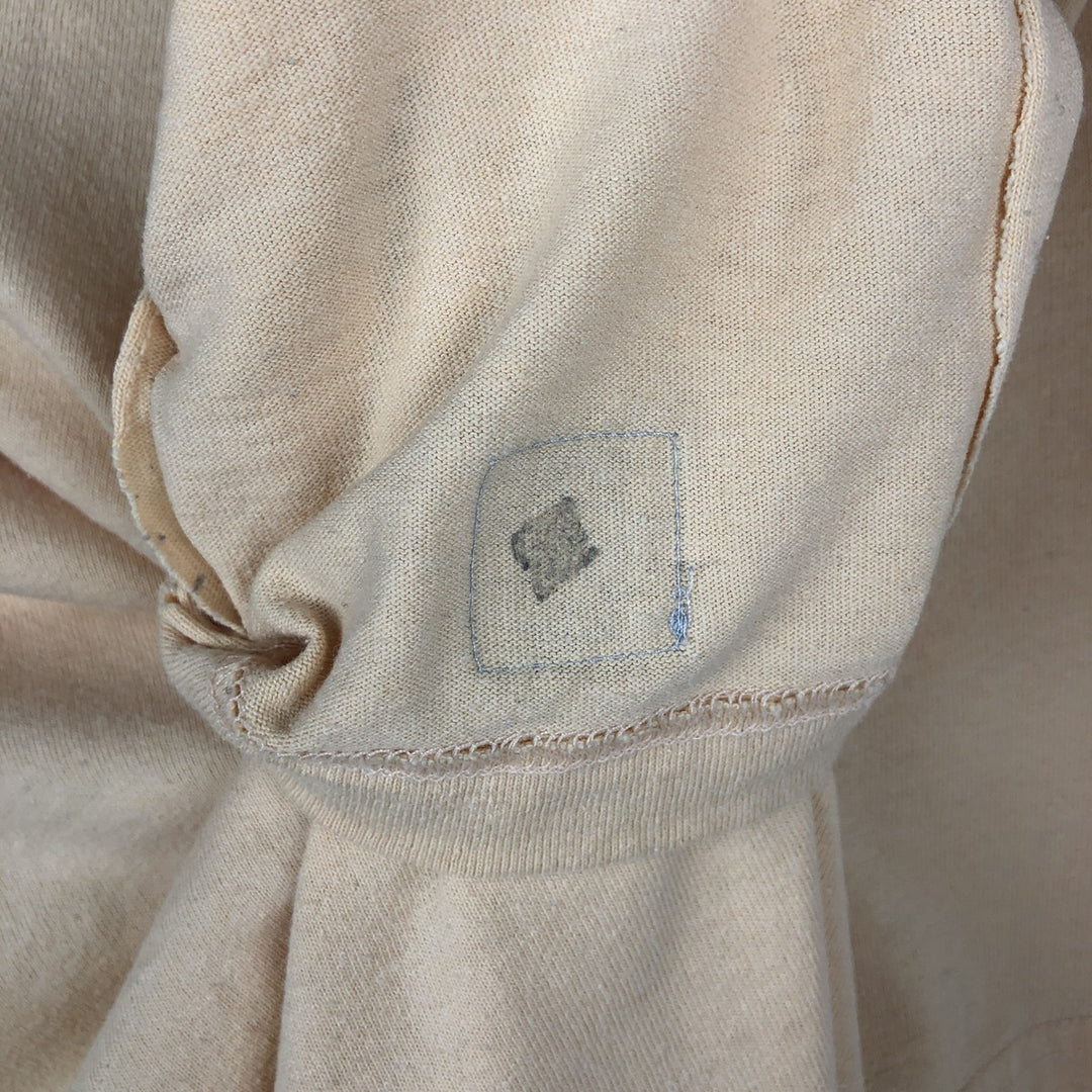 Carhartt Loose Fit Short Sleeve T-Shirt with One-Point Logo Pocket (Women's Size L) cotton Beige type Vintage Second Hand
