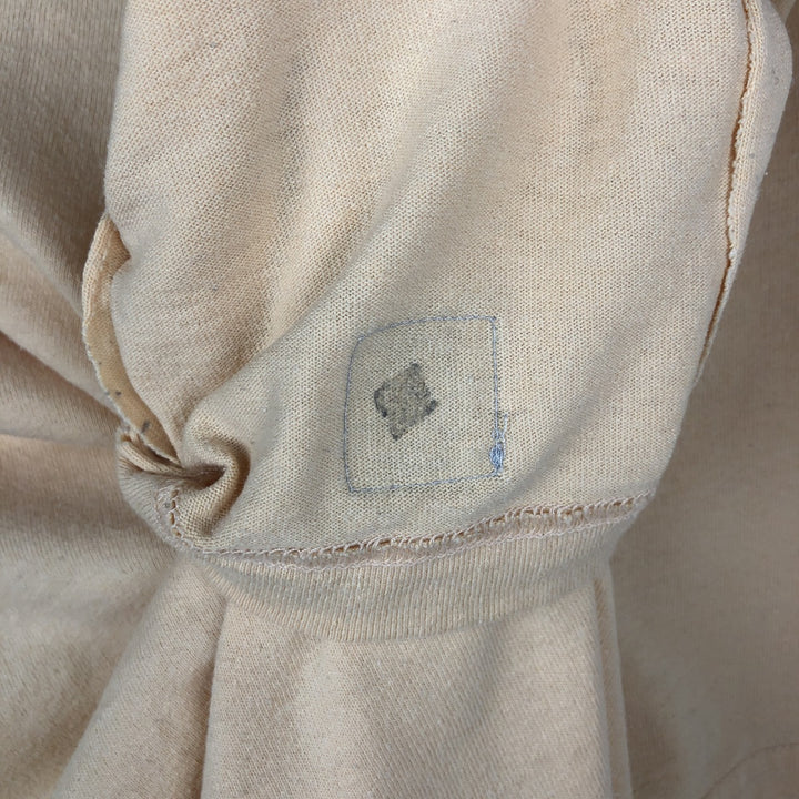 Carhartt Loose Fit Short Sleeve T-Shirt with One-Point Logo Pocket (Women's Size L) cotton Beige type Vintage Second Hand