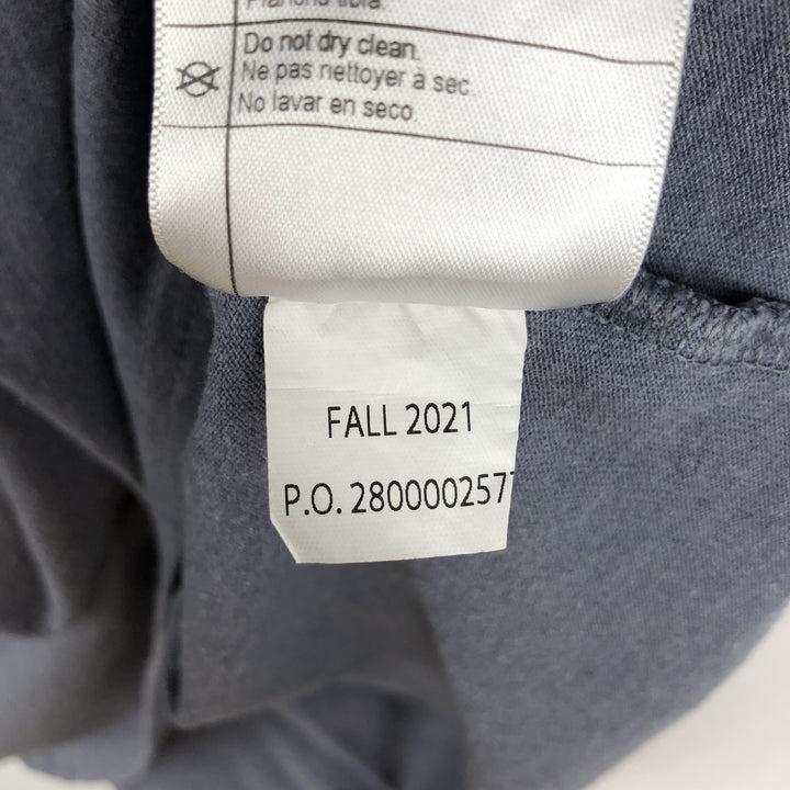 Carhartt Loose Fit Short Sleeve T-Shirt with One-Point Logo Pocket (Women's Size L) cotton Navy blue Vintage Second Hand