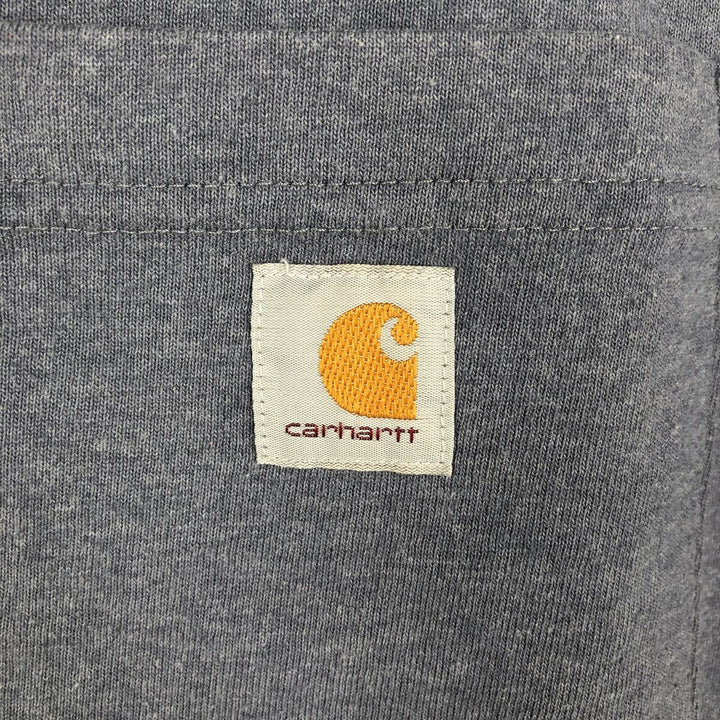 Carhartt Loose Fit Short Sleeve T-Shirt with One-Point Logo Pocket (Women's Size L) cotton Navy blue Vintage Second Hand