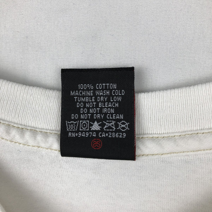 2000'S Stussy surf/skate t-shirt, women's size L (approx.) cotton white type Vintage Second Hand