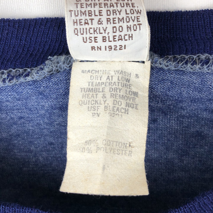 70'S Hang Ten Surf Skate T-Shirt, Women's Size L (approx.), Vintage cotton navy blue type Vintage Second Hand
