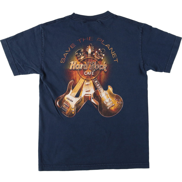 HARD ROCK CAFE Hard Rock Cafe Advertising T-shirt Women's Size S unclear navy blue type Vintage Second Hand
