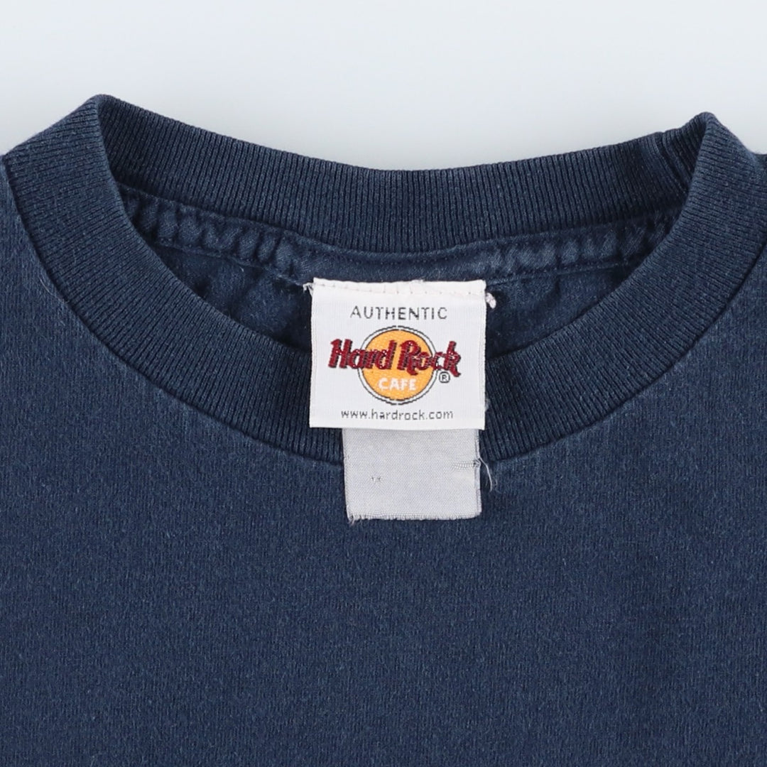 HARD ROCK CAFE Hard Rock Cafe Advertising T-shirt Women's Size S unclear navy blue type Vintage Second Hand