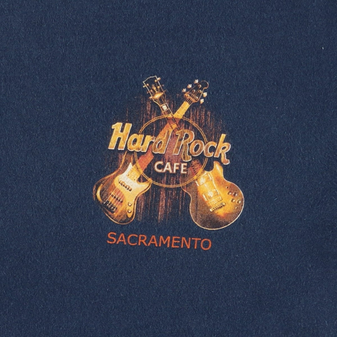 HARD ROCK CAFE Hard Rock Cafe Advertising T-shirt Women's Size S unclear navy blue type Vintage Second Hand