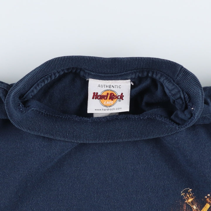 HARD ROCK CAFE Hard Rock Cafe Advertising T-shirt Women's Size S unclear navy blue type Vintage Second Hand