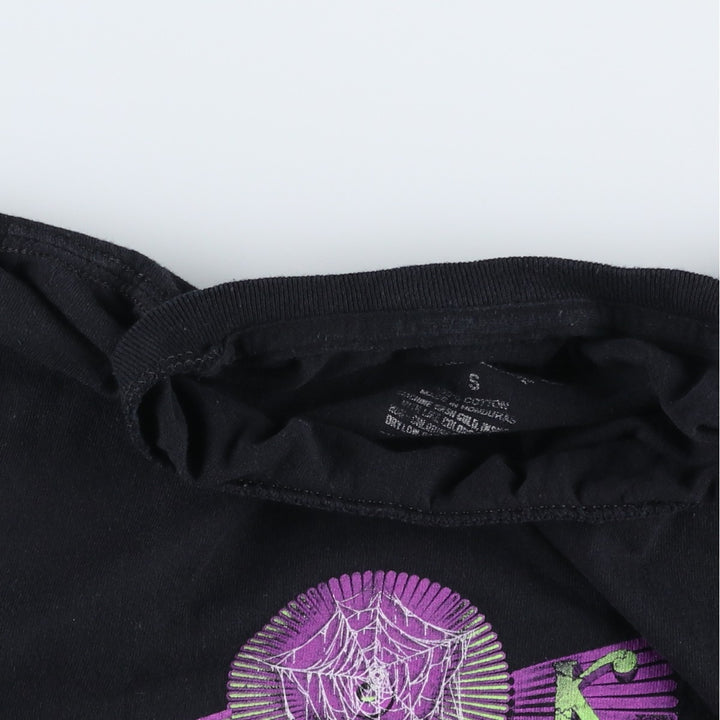 Knott's BERRY FARM Skull Pattern Advertising T-Shirt (Women's Size S) cotton black type Vintage Second Hand